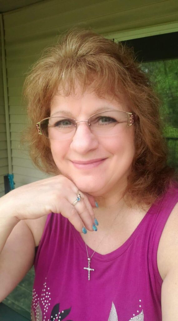 Carrie on the back deck giving me her look